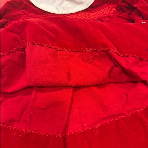 Nannette Red & White Holiday Baby Girl 18 month Dress Vintage Christmas Outfit - Picture 4 of 16